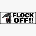 flock off enlarged rectangular magnet