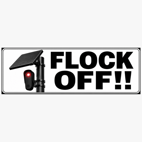 flock off enlarged rectangular magnet