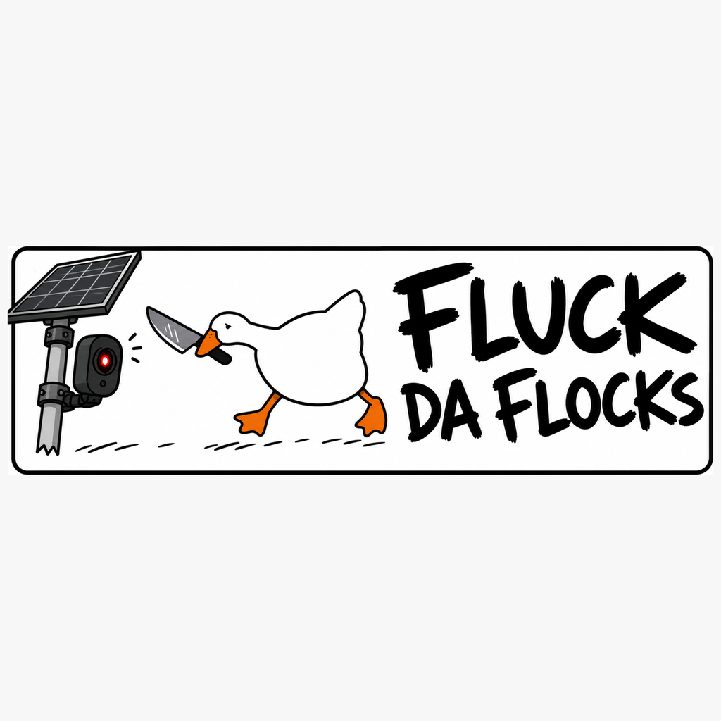 fluck da flocks enlarged rectangular magnet