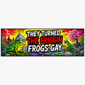 frogs enlarged rectangular magnet